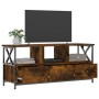 TV-Schrank aus Eisen, geräuchertes Eichensperrholz, 102 x 33 x 45 cm von vidaXL, TV-Möbel - Ref: Foro24-831790, Preis: 84,31 ...