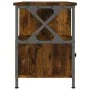 Iron TV cabinet smoked oak plywood 102x33x45cm by vidaXL, TV Furniture - Ref: Foro24-831790, Price: 83,02 €, Discount: %