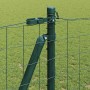 Reja con postes Verde 1.2 x 10 m Acero
