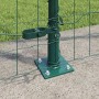 Reja con postes Verde 1.4 x 10 m Acero