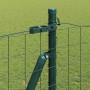 Reja con postes Verde 1.6 x 10 m Acero