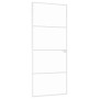 Puerta de interior vidrio templado y aluminio blanco 83x201,5cm | Foro24.es | Tu tienda online para hogar, jardín y más Foro24.es