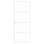 Interior door tempered glass and white aluminum 83x201.5cm by vidaXL, Doors for the home - Ref: Foro24-153667, Price: 209,39 ...