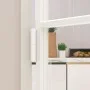 Interior door tempered glass and white aluminum 83x201.5cm by vidaXL, Doors for the home - Ref: Foro24-153667, Price: 209,39 ...