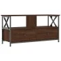 TV-Möbel Eisen und Sperrholz Eiche braun 90x33x45cm von vidaXL, TV-Möbel - Ref: Foro24-831797, Preis: 63,60 €, Rabatt: %