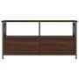 TV-Möbel Eisen und Sperrholz Eiche braun 90x33x45cm von vidaXL, TV-Möbel - Ref: Foro24-831797, Preis: 63,60 €, Rabatt: %