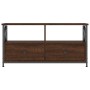 TV-Möbel Eisen und Sperrholz Eiche braun 90x33x45cm von vidaXL, TV-Möbel - Ref: Foro24-831797, Preis: 64,41 €, Rabatt: %