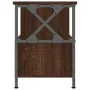 TV-Möbel Eisen und Sperrholz Eiche braun 90x33x45cm von vidaXL, TV-Möbel - Ref: Foro24-831797, Preis: 63,60 €, Rabatt: %
