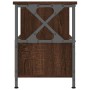 TV-Möbel Eisen und Sperrholz Eiche braun 90x33x45cm von vidaXL, TV-Möbel - Ref: Foro24-831797, Preis: 64,41 €, Rabatt: %