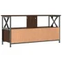 TV-Möbel Eisen und Sperrholz Eiche braun 90x33x45cm von vidaXL, TV-Möbel - Ref: Foro24-831797, Preis: 63,60 €, Rabatt: %