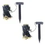 Guirnalda de luces LED solares 2 uds blanco cálido de vidaXL, Luces de Navidad - Ref: Foro24-274770, Precio: 52,45 €, Descuen...