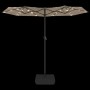 Double umbrella with taupe gray LED lights 316x240 cm by vidaXL, Umbrellas - Ref: Foro24-362972, Price: 161,79 €, Discount: %