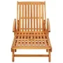 Sun loungers with table and cushions 2 pcs solid acacia wood by vidaXL, Loungers - Ref: Foro24-3077345, Price: 469,95 €, Disc...