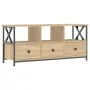 Mueble TV hierro madera contrachapada roble Sonoma 102x33x45 cm de vidaXL, Muebles TV - Ref: Foro24-831789, Precio: 83,02 €, ...