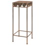 Juego de soportes de planta 3 pzas estilo vintage metal oxidado