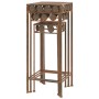 Juego de soportes de planta 3 pzas estilo vintage metal oxidado