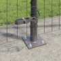 Reja con postes Gris 1.2 x 10 m Acero