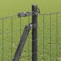 Reja con postes Gris 1.2 x 10 m Acero