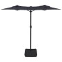 Sombrilla doble con luces LED negro 316x240 cm de vidaXL, Sombrillas - Ref: Foro24-362975, Precio: 139,43 €, Descuento: %