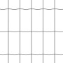 Reja con postes Gris 0.4 x 10 m Acero
