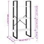Ablageregal aus massivem Weißkiefernholz, 60 x 30 x 105 cm von vidaXL, Bücherregale und Regale - Ref: Foro24-806513, Preis: 4...