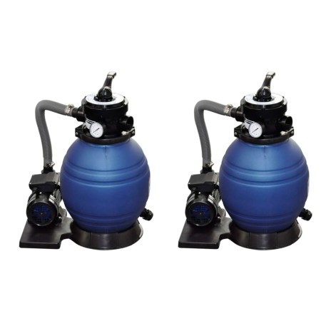 Sandfilterpumpen 2 Stück 400 W 11000 l/h von vidaXL, Pool- und Spa-Filter - Ref: Foro24-277089, Preis: 359,26 €, Rabatt: %