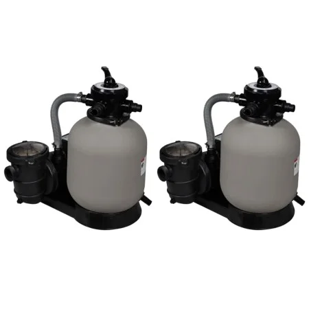 Bombas de filtro de arena 2 unidades 600 W 17000 l/h de vidaXL, Filtros para piscinas y spa - Ref: Foro24-277090, Precio: 639...