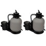 Sandfilterpumpen 2 Stück 600 W 17000 l/h von vidaXL, Pool- und Spa-Filter - Ref: Foro24-277090, Preis: 653,00 €, Rabatt: %