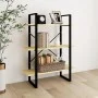 Estantería de 3 niveles madera maciza de pino 80x30x105 cm de vidaXL, Librerías y estanterías - Ref: Foro24-806532, Precio: 5...