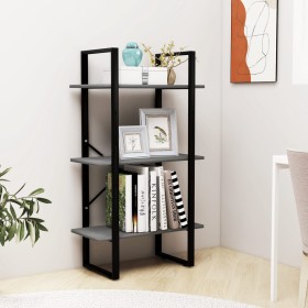 Gray pine solid wood storage shelf 60x30x105 cm by vidaXL, Bookcases and shelves - Ref: Foro24-806514, Price: 41,02 €, Discou...