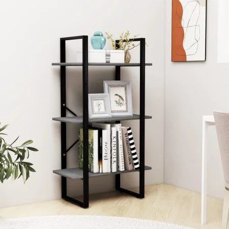 Gray pine solid wood storage shelf 60x30x105 cm by vidaXL, Bookcases and shelves - Ref: Foro24-806514, Price: 41,02 €, Discou...