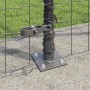 Reja con postes Gris 1.6 x 10 m Acero
