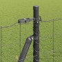 Reja con postes Gris 1.4 x 10 m Acero