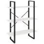 Solid white pine wood 3-level shelf 80x30x105 cm by vidaXL, Bookcases and shelves - Ref: Foro24-806533, Price: 50,69 €, Disco...