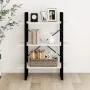 3-stöckiges Regal aus massivem Kiefernholz weiß 80x30x105 cm von vidaXL, Bücherregale und Regale - Ref: Foro24-806533, Preis:...