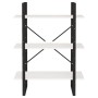 Solid white pine wood 3-level shelf 80x30x105 cm by vidaXL, Bookcases and shelves - Ref: Foro24-806533, Price: 51,15 €, Disco...