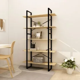 Estantería de 5 niveles madera maciza de pino 100x30x175 cm by vidaXL, Bookcases and shelves - Ref: Foro24-3082003, Price: 12...