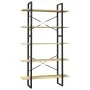 Estantería de 5 niveles madera maciza de pino 100x30x175 cm de vidaXL, Librerías y estanterías - Ref: Foro24-3082003, Precio:...