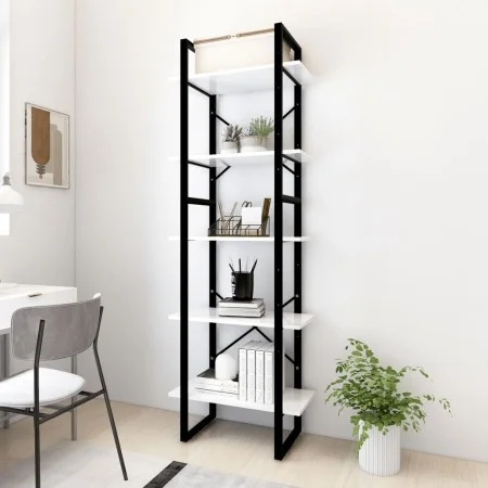 5-stöckiges Regal aus grauem Sperrholz, 60 x 30 x 175 cm von vidaXL, Bücherregale und Regale - Ref: Foro24-3081978, Preis: 85...
