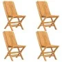 5-teiliges Garten-Esszimmerset aus massivem Teakholz von vidaXL, Gartensets - Ref: Foro24-3155003, Preis: 471,43 €, Rabatt: %