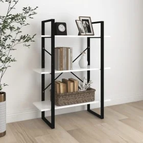 White plywood bookshelf 80x30x105 cm by vidaXL, Bookcases and shelves - Ref: Foro24-806527, Price: 38,95 €, Discount: %