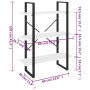Sperrholzregal weiß 80x30x105 cm von vidaXL, Bücherregale und Regale - Ref: Foro24-806527, Preis: 39,35 €, Rabatt: %