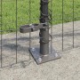 Reja con postes Gris 1 x 25 m Acero