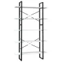 5-stufiges weißes Regal aus massivem Kiefernholz, 100 x 30 x 175 cm von vidaXL, Bücherregale und Regale - Ref: Foro24-3082004...