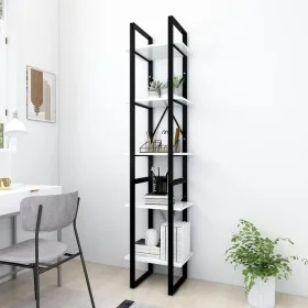 5-tier white plywood shelf 40x30x175cm by vidaXL, Bookcases and shelves - Ref: Foro24-3081968, Price: 79,97 €, Discount: %