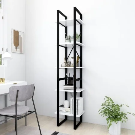 5-stöckiges Regal aus weißem Sperrholz, 40 x 30 x 175 cm von vidaXL, Bücherregale und Regale - Ref: Foro24-3081968, Preis: 79...