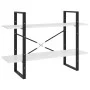 2-stöckiges Regal aus weißem Sperrholz, 100 x 30 x 70 cm von vidaXL, Bücherregale und Regale - Ref: Foro24-806467, Preis: 36,...