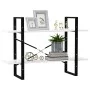 2-stöckiges Regal aus weißem Sperrholz, 100 x 30 x 70 cm von vidaXL, Bücherregale und Regale - Ref: Foro24-806467, Preis: 36,...