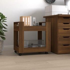 Oak brown plywood desk cart 60x45x60 cm by vidaXL, Cars and islands - Ref: Foro24-816607, Price: 43,90 €, Discount: %