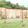 Hockey goal and net made of red and white polyester-coated steel, measuring 153x60x118cm. by vidaXL, Field hockey goals - Ref...